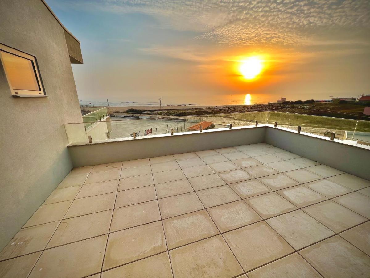 Povoa De Varzim-Sleeps4-Beachfront-Ac-Parking Eksteriør bilde